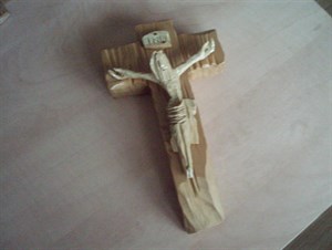Kříž světlé dřevo
